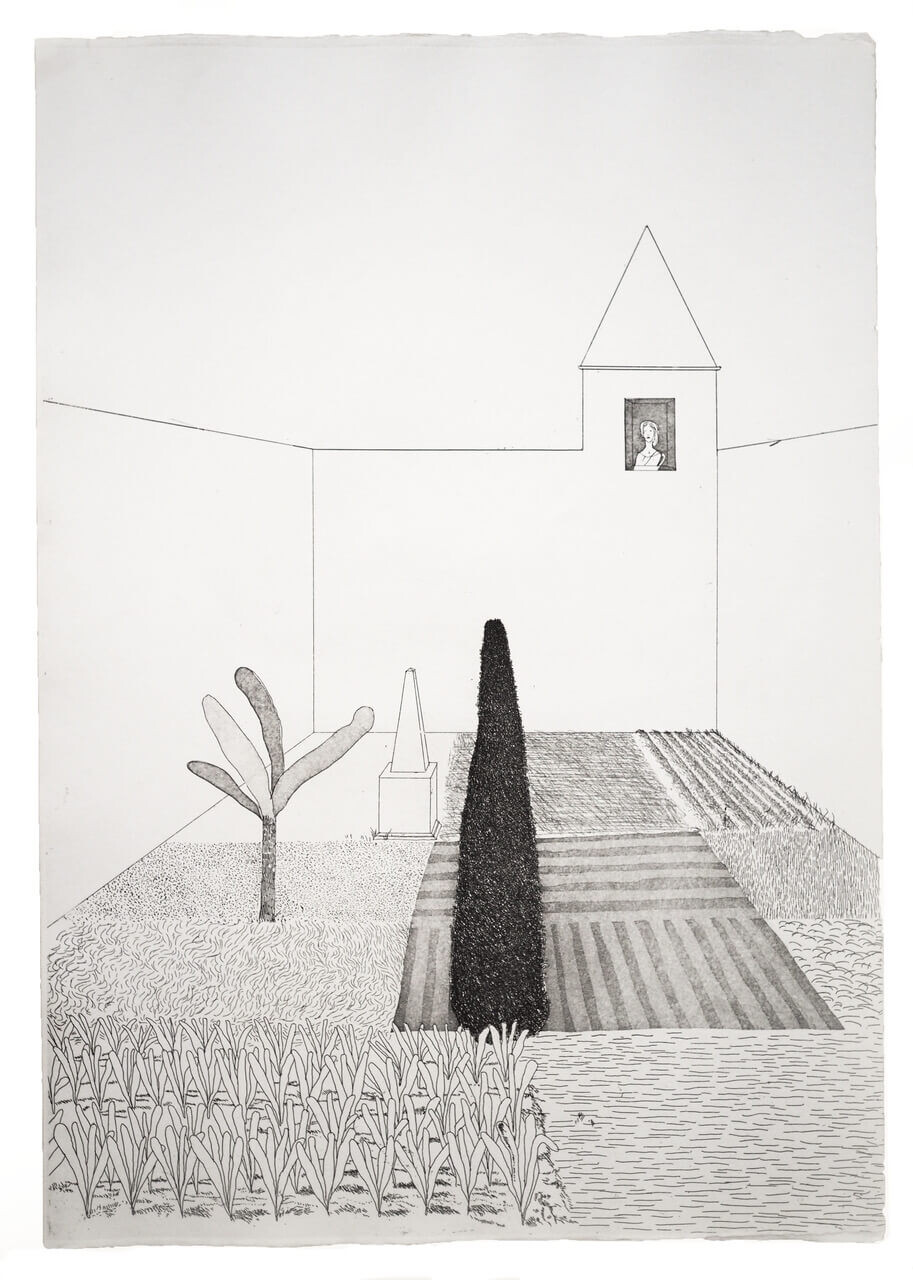 HOCKNEY Grimm Rapunzel Growing in the Garden